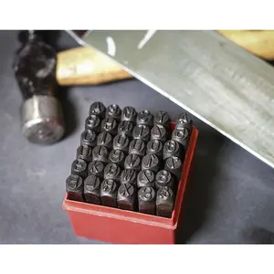 36 Piece Letter & Number Punch Set - 8mm Character Height - High Carbon Steel