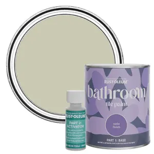 Rust-Oleum Half Light Satin Bathroom Tile Paint 750ml