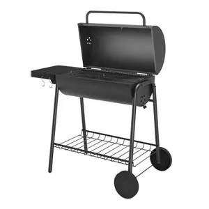 GoodHome Tehama Black Charcoal BBQ