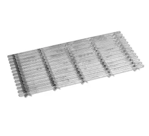 Metal Grill Galvanised Steel Doormat Outdoor Garden Entrance Front Door Heavy Duty Boot Scraper Mats - Large