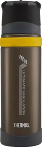 Thermos - Charcoal Ultimate Flask (500Ml), Reusable Insulated Stainless Steel Thermal Coffee Cup For Hot Or Cold Drinks, Vacuum Sealed Water Flask