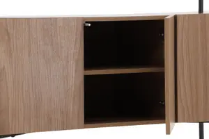 Kingsport Storage TV Stand , Walnut MDF