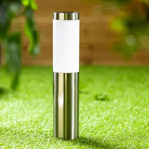 CGC COZE Stainless Steel Spike Mount Solar Post Lamp 4000K LED Light IP44 560mm