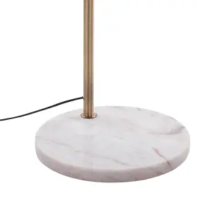 Beliani Modern Metal Floor Lamp Brass PAROO