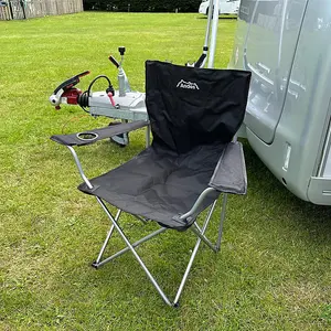 Andes Camping Chair with Carry Bag BLACK