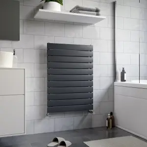 Ximax Vertirad HWH1195600A Anthracite Gas Vertical Designer panel Radiator, (W)600mm x (H)820mm