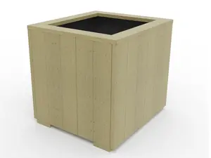 WoodyBloom3 wooden planter, 600x600x600