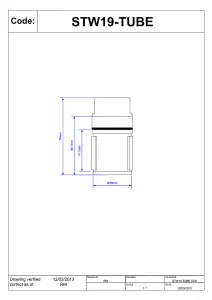 McAlpine STW19-TUBE Dip Tube for STW 1" Shower Traps