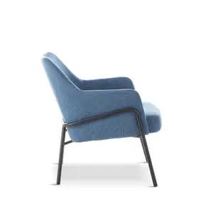 Karen Blue Fabric Upholstered Dining/ Lounge Chair. Armchair