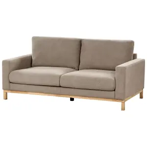 2 Seater Fabric Sofa Taupe SIGGARD