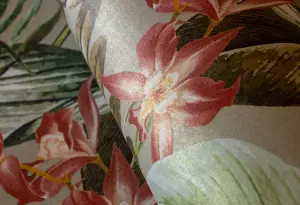 Galerie Tropical Collection Peanut Kiribati Floral Inspired Wallpaper Roll