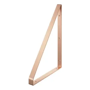 GoodHome Clever Copper effect Steel Shelving bracket (H)280mm (D)200mm