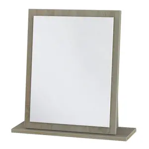 Oak effect Rectangular Wall-mounted Framed Mirror, (H)50.5cm (W)48cm