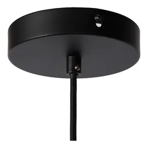 Lucide Ophelia Modern Pendant Light 20cm - 1xE27 - Black