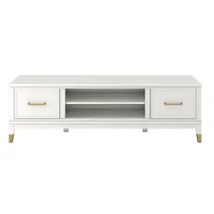 Westerleigh TV-Stand with Doors in White