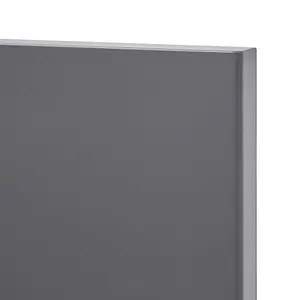 GoodHome Stevia Gloss anthracite Slab 2 drawer front, bridging door & bi fold door 500mm