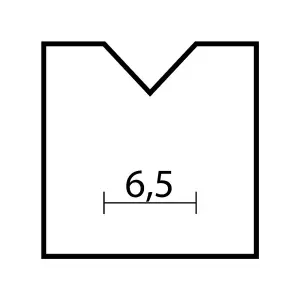 PROXXON Vee Router Bit 6.5mm dia