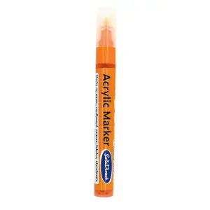 Acrylic Paint Marker Pen Permanent for Stone Leather Fabric Plastic (Neon Orange)