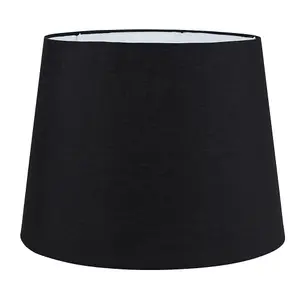 ValueLights Aspen Extra Large Modern Tapered Table Floor Lamp Light Shade with Black Fabric Finish