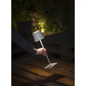 Luminosa Toc LED Outdoor Portable Lamp White IP54