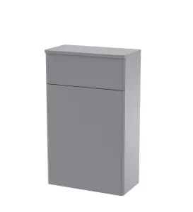 Traditional Floor Standing WC Unit  , 500mm - Satin Grey