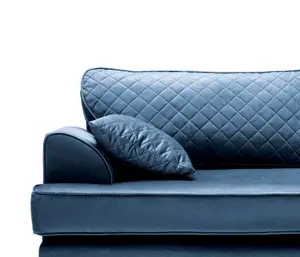 Ferguson Corner Sofa Dark Blue Velvet