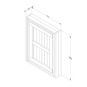 Forest Garden Fold down Wooden Garden bar (Base not required)