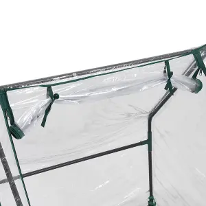 Green Waterproof Cover Metal Hobby Greenhouse