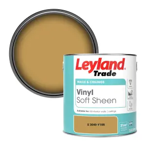 Leyland Trade Vinyl Soft Sheen Walls & Ceilings Emulsion Paint (S 3040-Y10R) - 2.5L