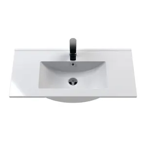 Urban 800mm Wall Hung Single Vanity Unit Satin Anthracite