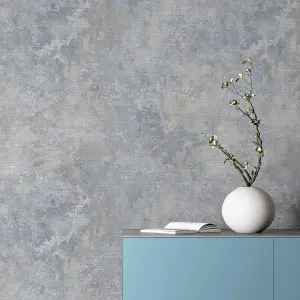 Modern Raffia Natural & Grey Wallpaper