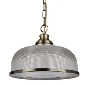 Asner 1 - Light Dome Pendant Antique Brass