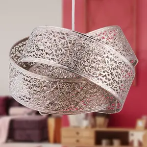 First Choice Lighting Set of 2 Moroccan Style Layered Ceiling Light Shades