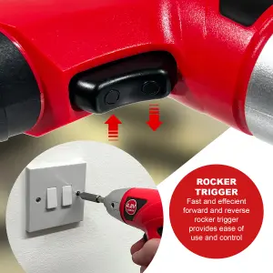 Mini Rechargeable Cordless Electric Screwdriver Drill Tool + Bits + Flexible Extension