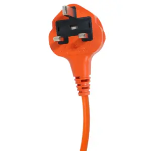 Universal 20 Metre Cable & Lead Plug for Strimmers Trimmers Hedge Cutters Lawnmowers (20m)