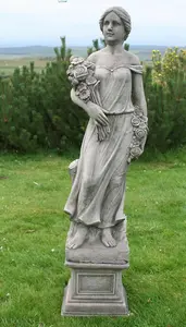 Large Conservatory Female Statue with Bouquet(No Plinth)