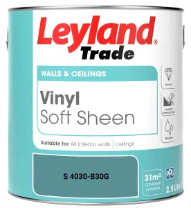 Leyland Trade Vinyl Soft Sheen Walls & Ceilings Emulsion Paint (S 4030-B30G) - 2.5L