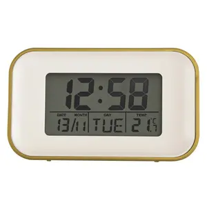 Digital Quartz Movement / Crystal Alarm Tabletop Clock Mustard Yellow