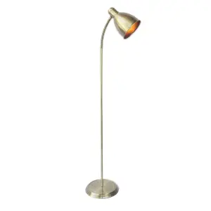 First Choice Lighting Carter Antique Brass Floor Lamp