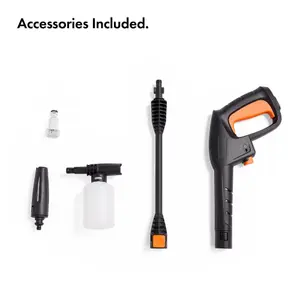 VonHaus Pressure Washer 1600W, Portable Power Washer for Patio, Car, Fences, Jet Wash w/ Accessories, 130 Bar Max Water Pressure