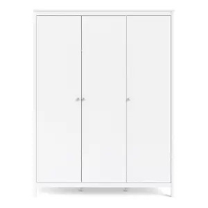 Madrid Wardrobe with 3 doors in White