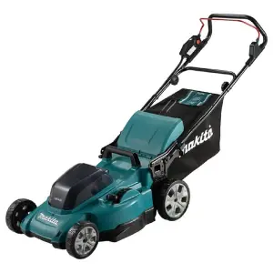 Makita Twin 18v/36v LXT Lawn Mower Brushless 2x5ah + Makita DUR181Z Strimmer