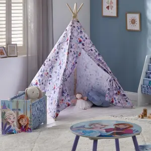 Disney Frozen Kids Teepee Tent with Carry Bag - Easy to Assemble & Dismantle, Foldable & Portable Indoor Playhouse