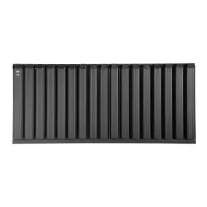 Aluminum Radiator Compatible with Heat pump. Model "Onyx" Black. 1200 .500mm. BTU/hr:6506.