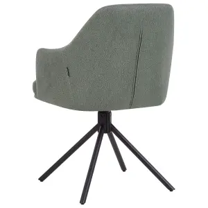 Beliani Retro Set of 2 Chairs MIRA Green