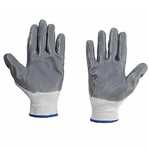 12 Rubber Coated Builders Garden Work Latex Gloves Extra Large