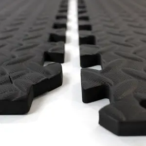 EVA Interlocking Gym Mats in Dark Grey Soft Foam Flooring Play Exercise Garage Floor Tiles