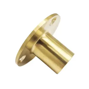 1/2" x 15mm Garden Tap Wall Plate Tube Boss Bracket Brass