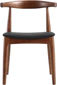 Arley Set Of 2 Beech Wood Dining Chairs, Walnut And Black - Dining Room Chairs - Dining Table Chairs - Daals - Dining Chairs