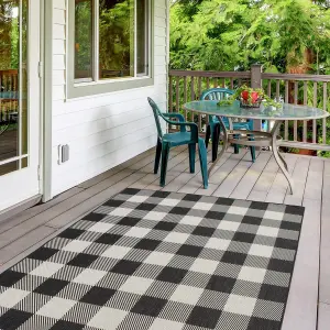 Ecology Collection Outdoor Rugs in Black  700BL